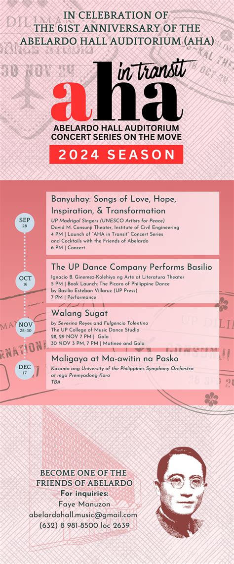 Abelardo Hall Auditorium Concert Series – UP Alumni Website.